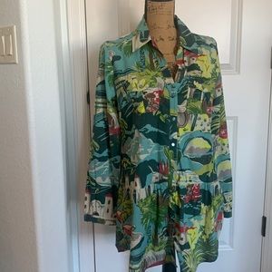 Tasha Polizzi Tunic in Western Tropical Print